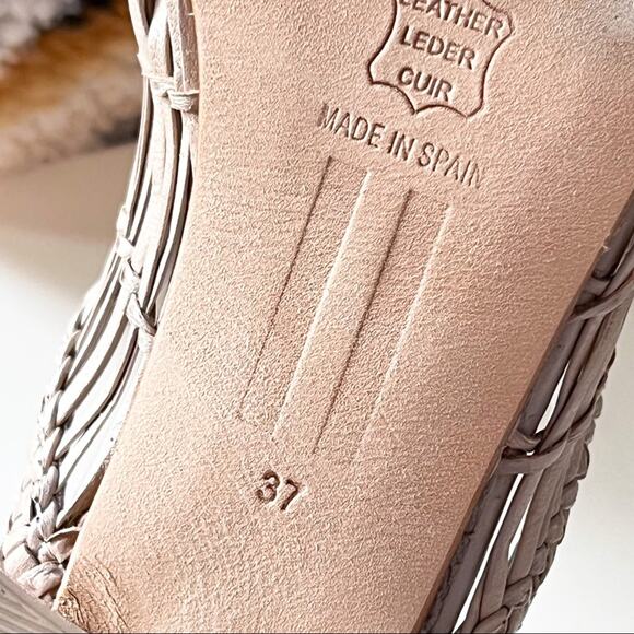 Miista Araxie Parchment Beige Slip-On Leather Mule Women’s Size 37 - Picture 8 of 8